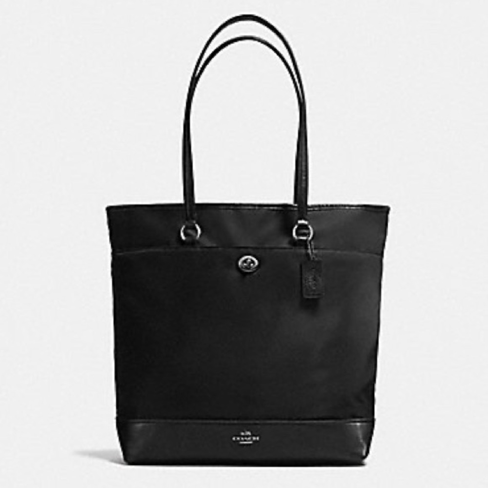 Coach Nylon Leather Tote F57903